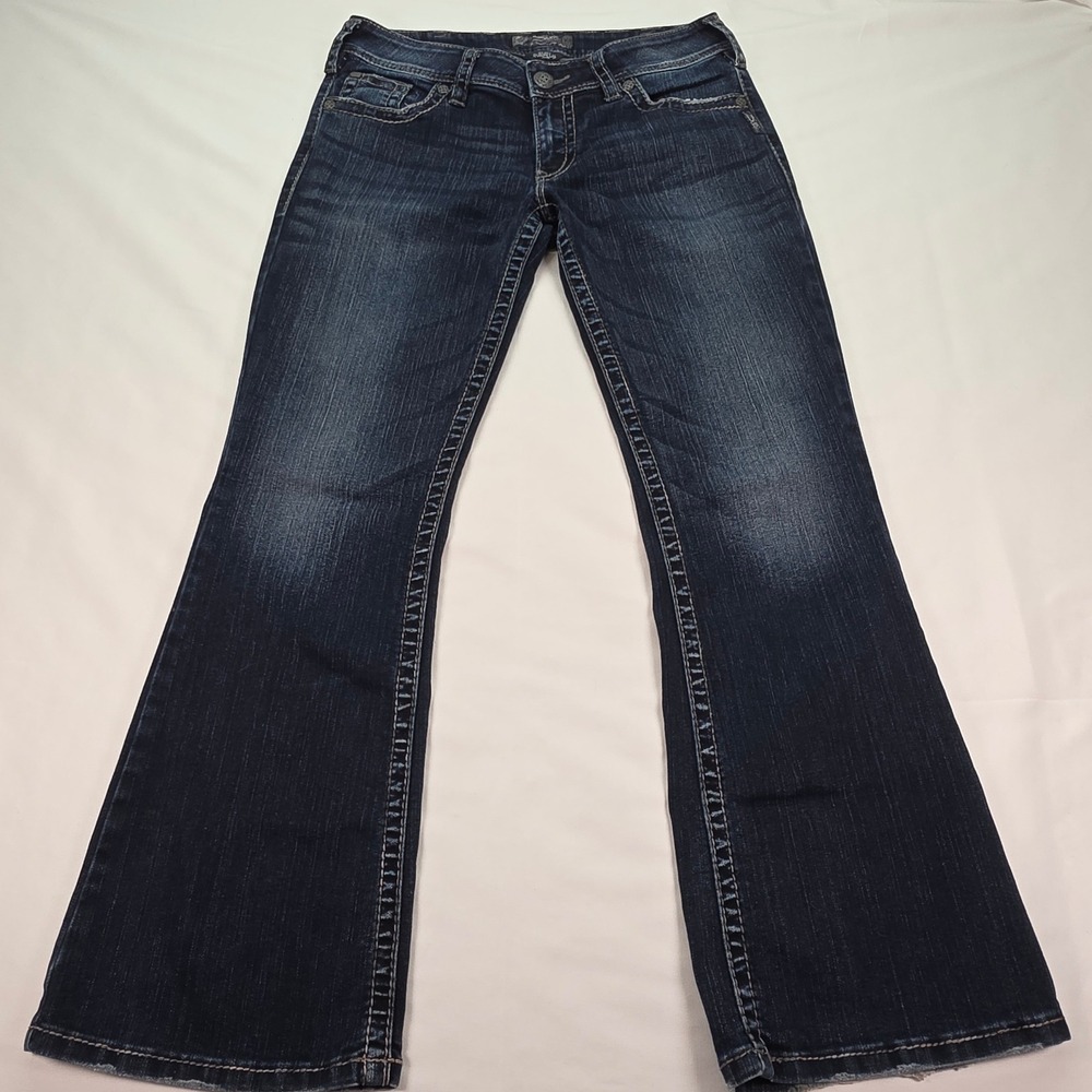 Silver Jeans Co Suki Surplus Dark Wash Bootcut Jeans W31 L30 Women Western Denim